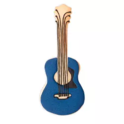 Cookie cutter guitar with embossing