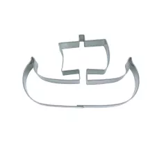 Stainless steel Viking ship cookie cutter