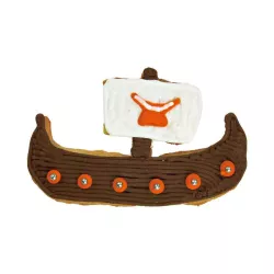 Tagliabiscotti nave vichinga in acciaio inox