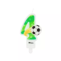 Number candle - Soccer - Number: 4