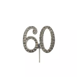 Cake Topper "Diamond Numbers" - Number: 60