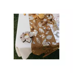 Autumn leaves table runner