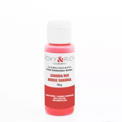 Colored cocoa butter Sangria Red