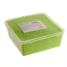 Green confetti made from edible paper