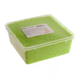 Green confetti made from edible paper
