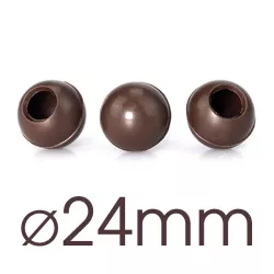 Sfere cave per Praline scure Ø 24 mm, 63 pezzi
