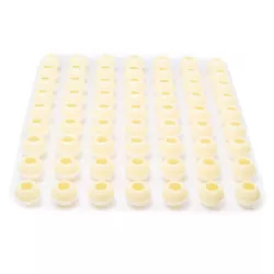 White hollow praline balls Ø 26mm, 63 pieces