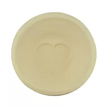 Cestino di lievitazione in pasta di legno, rotondo, Cuore, 18.5 cm