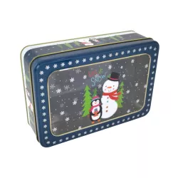 Boîte à biscuits avec fenêtre Let it snow, 192 x 131 x 57 mm