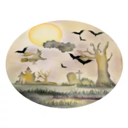 Halloween airbrush stencil