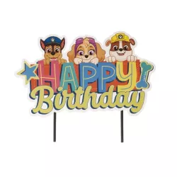 1 Paw Patrol cake topper "Happy Birthday"