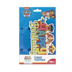 1 Paw Patrol Cake Topper "Happy Birthday"