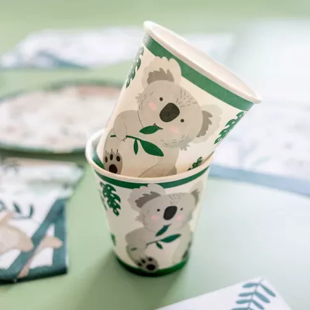8 Pappbecher "Koala"