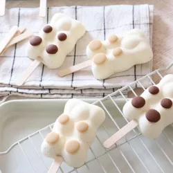 Ice cream mold small bears, 4 pieces