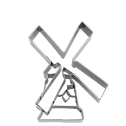 Stainless steel windmill cookie cutter