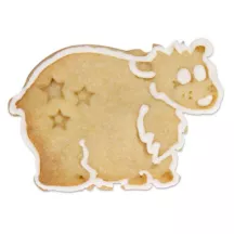 Cookie cutter with polar bear ejector