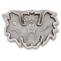 Tagliabiscotti Pipistrello con espulsore e Goffratura, 6 cm