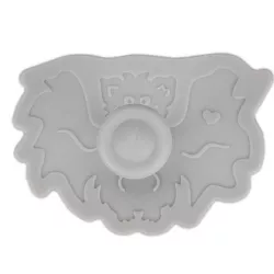 Fledermaus-Ausstecher mit Auswerfer und Prägung, 6 cm