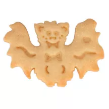 Bat cookie cutter with ejector and embossing, 6 cm