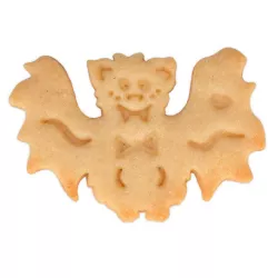 Fledermaus-Ausstecher mit Auswerfer und Prägung, 6 cm
