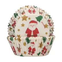Astucci per cupcake Merry Christmas, 48 pezzi