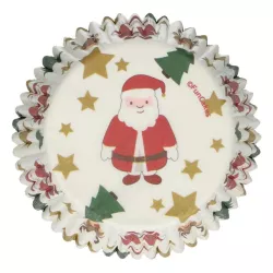 Cupcake baking tins Merry Christmas, 48 pieces