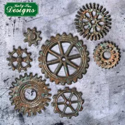 Silicone embosser gear wheels
