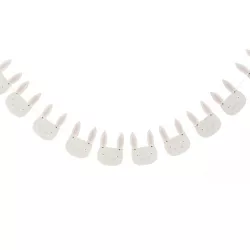 1 white bunny garland