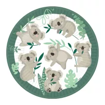 8 Pappteller "Koala"