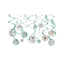 12 swirl decorations "Koala"