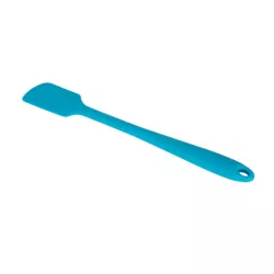 Silikon-Gummischaber Blau klein lang für tiefe Gefässe