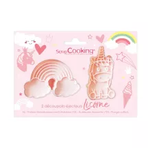 2 Emporte-pièces licorne avec éjecteur
