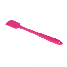 Grattoir en caoutchouc silicone rose petit long pour récipients profonds