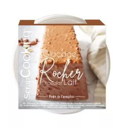 400g crunchy milk chocolate glaze