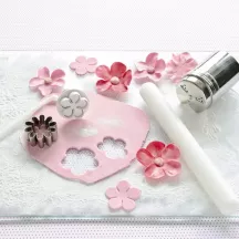 Small rolling pin 22.5 cm with spacer rings (1.5/3 mm)