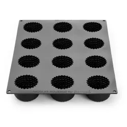 Moule en silicone pour mini-desserts Ruffles, 12 pièces