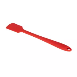 Silicone rubber scraper red small long for deep vessels