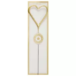 Wunderkerze Herz Gold