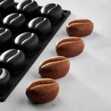 Moule en silicone grand grain de café