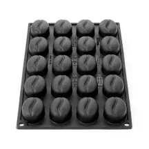 Silicone mold coffee bean large