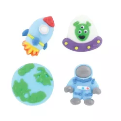 Sugar decorations astronauts, 10 pieces