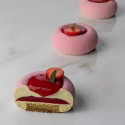 Silicone mold mini dessert ring, 12 pieces