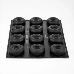 Silicone mold mini dessert ring, 12 pieces
