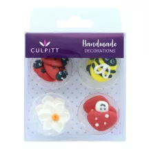Sugar decoration summer motifs, 12 pieces