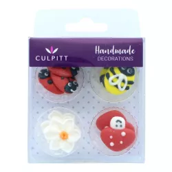 Sugar decoration summer motifs, 12 pieces