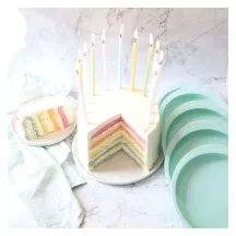 5 stampi in silicone per torta a strati