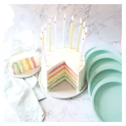 5 stampi in silicone per torta a strati