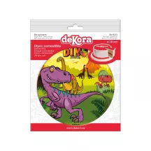 Wafer disc "Purple Dinosaur" - 20 cm