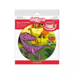 Wafer disc "Purple Dinosaur" - 20 cm