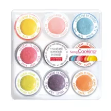 Colorante alimentare in polvere, 9 pezzi